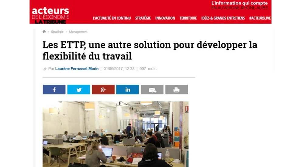 Zoom sur les ETTP