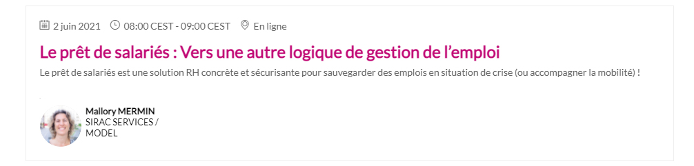 Le prêt de salariés : Vers une autre logique de gestion de l’emploi le mercredi 2 juin