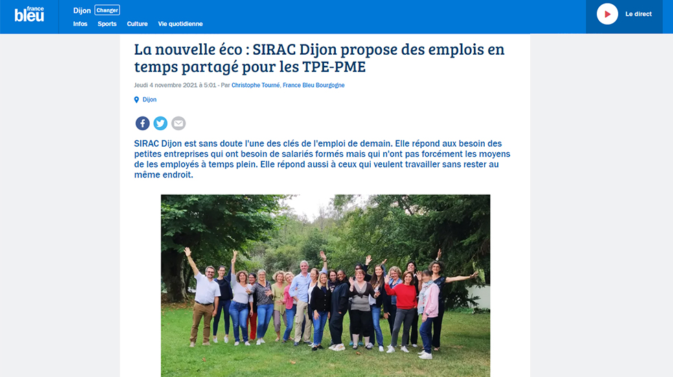 Interview Isabelle Redureau - France Bleu Bourgogne | SIRAC ETTP