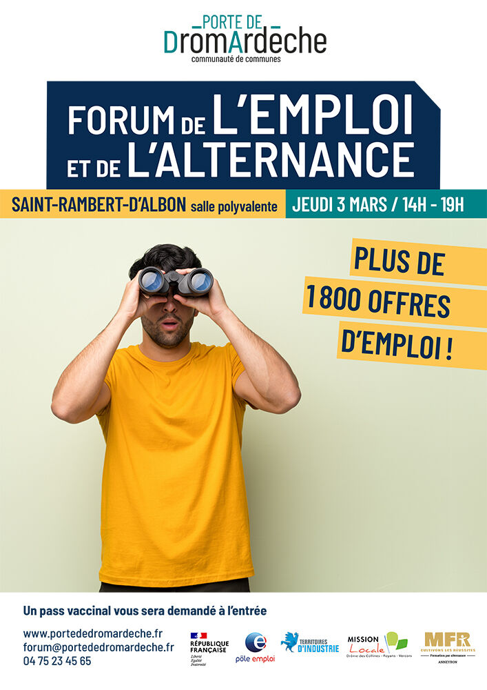 Forum Emploi St-Rambert-d'Albon - 3 mars 2022 | SIRAC Valence