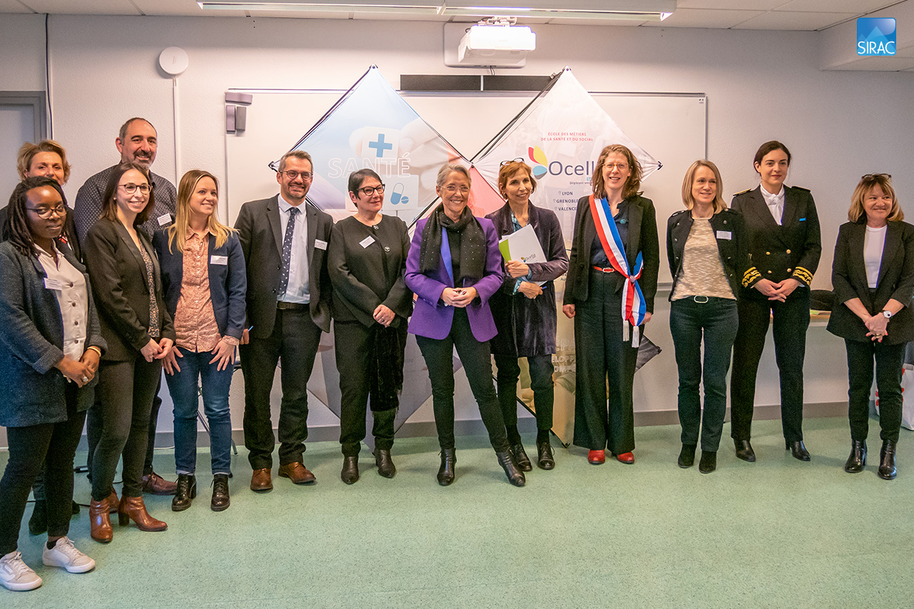 Elisabeth BORNE rencontre l'équipe du GE SIRAC Lyon